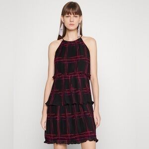 DKNY PLEATED TIERED RUFFLED DRESS - Cocktail dress / Party dress New 10